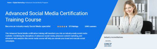 Simplilearn | Advanced Social Media Certification Training Course
